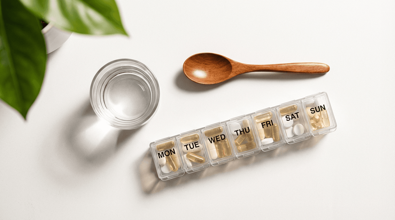 Wildlife care professional organizing medical supplies and medications at a preparation station