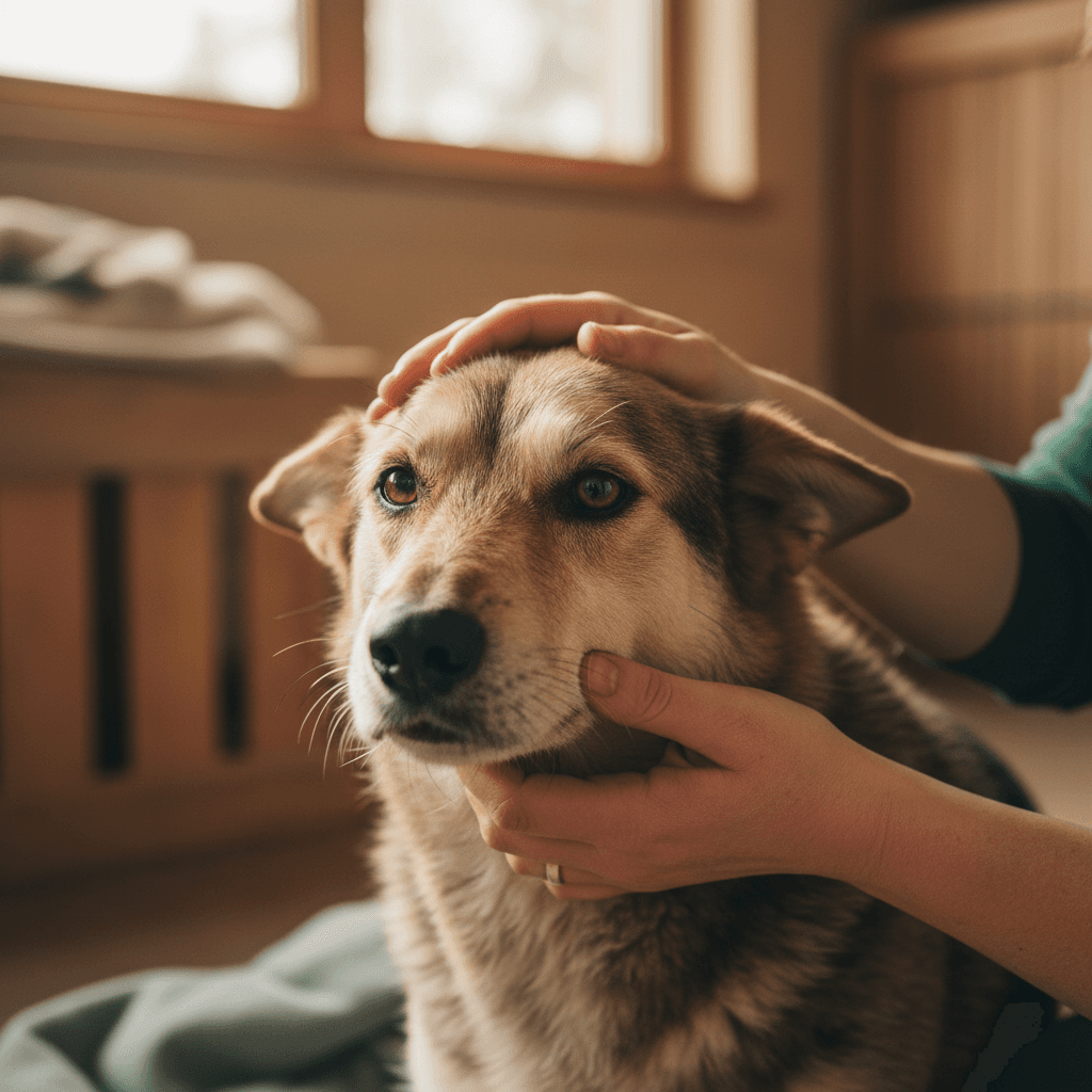 Wildlife rehabilitator providing gentle care to an injured animal at Hopper Hills Wildlife Rehab Center